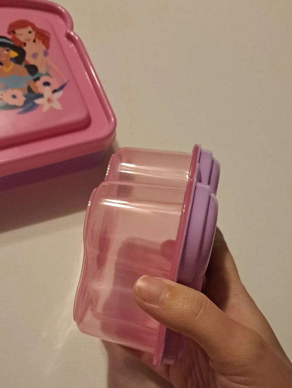 NWT Bundle of 2 ZAK Disney Princess Pink & Purple Snack & Sandwhich Containers